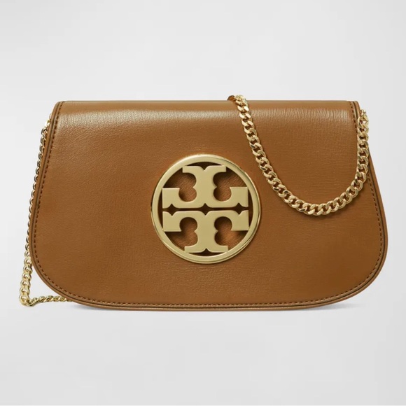 Tory Burch Handbags - Tory Burch NWT Reva Flap Leather Clutch Bag